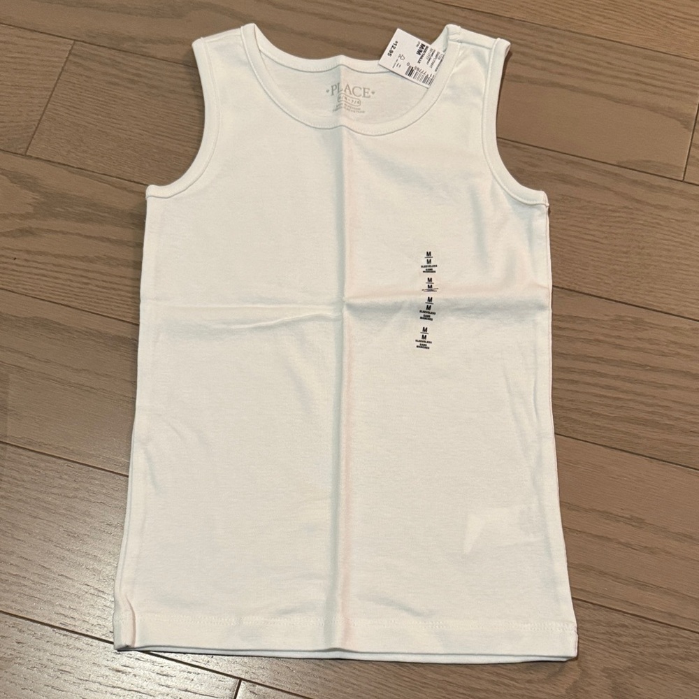 100% Cotton White Tank Top